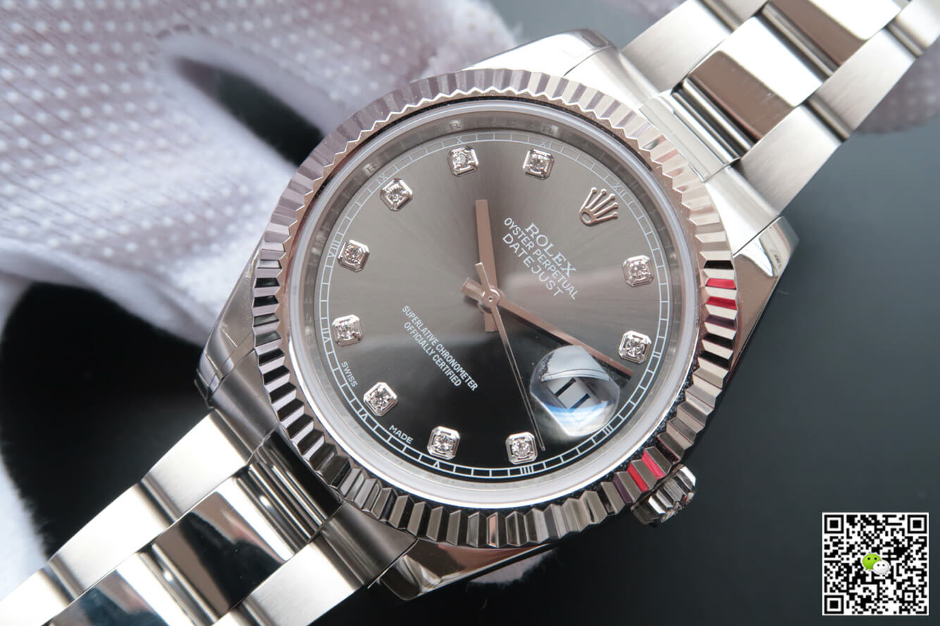 Replica Rolex Datejust M126334-0005 1:1 Best Edition Diamond-Studded Dial - DEEPREPS