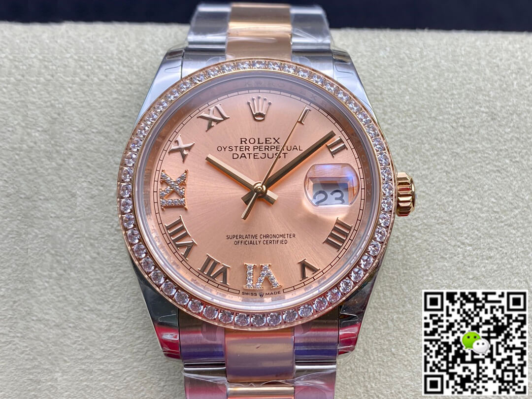 Replica Rolex Datejust M126281RBR-0016 1:1 Best Edition Pink Dial - DEEPREPS