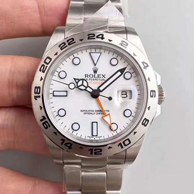 Replica Rolex Explorer II 216570 1:1 Best Edition Swiss ETA3187 White Dial - DEEPREPS