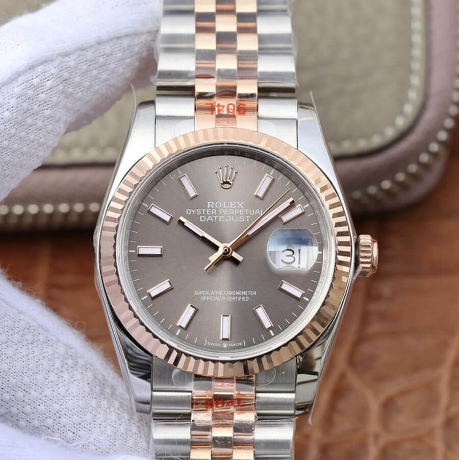 Replica Rolex Datejust M126231-0013 36MM 1:1 Best Edition Rose Gold - DEEPREPS
