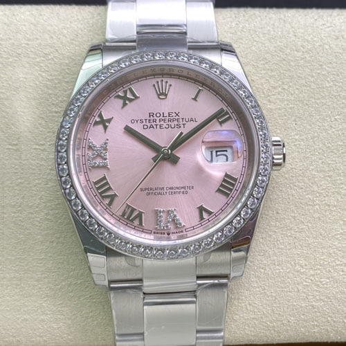 Replica Rolex Datejust M126284RBR-0024 1:1 Best Edition Pink Dial - DEEPREPS