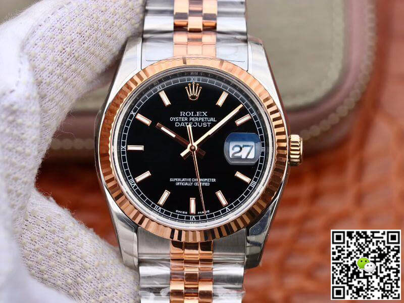 Rolex Dupe Datejust 36MM 126231 Men Watches 1:1 Best Edition Swiss ETA3135 Black Dial - DEEPREPS