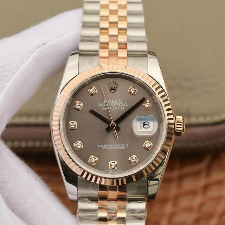 Replica Rolex Datejust 116231 1:1 Best Edition Diamond-set Dial - DEEPREPS