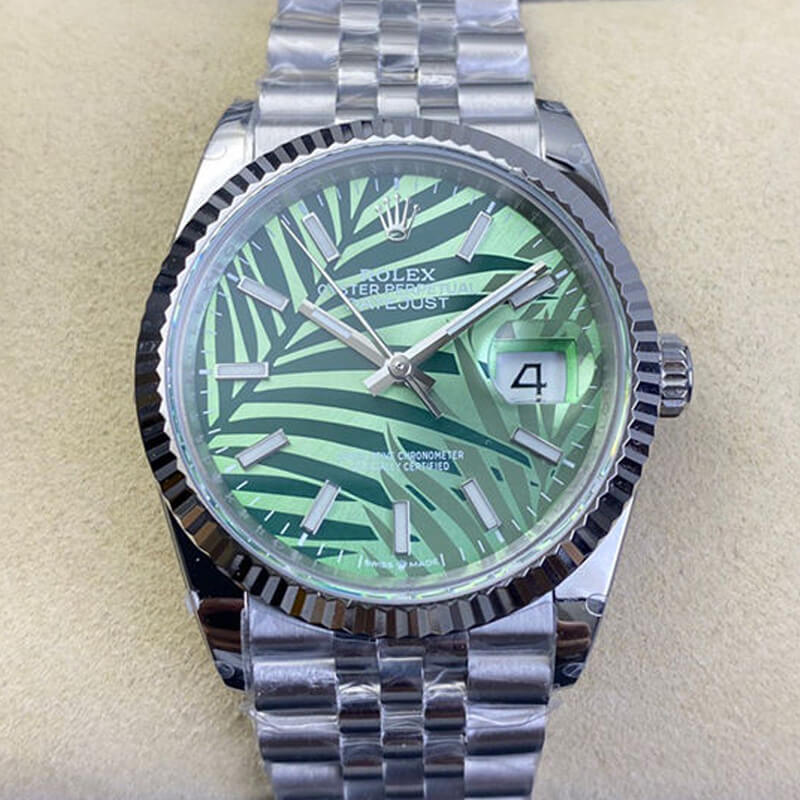 Replica Rolex Datejust M126234-0047 36MM 1:1 Best Edition Green Dial - DEEPREPS
