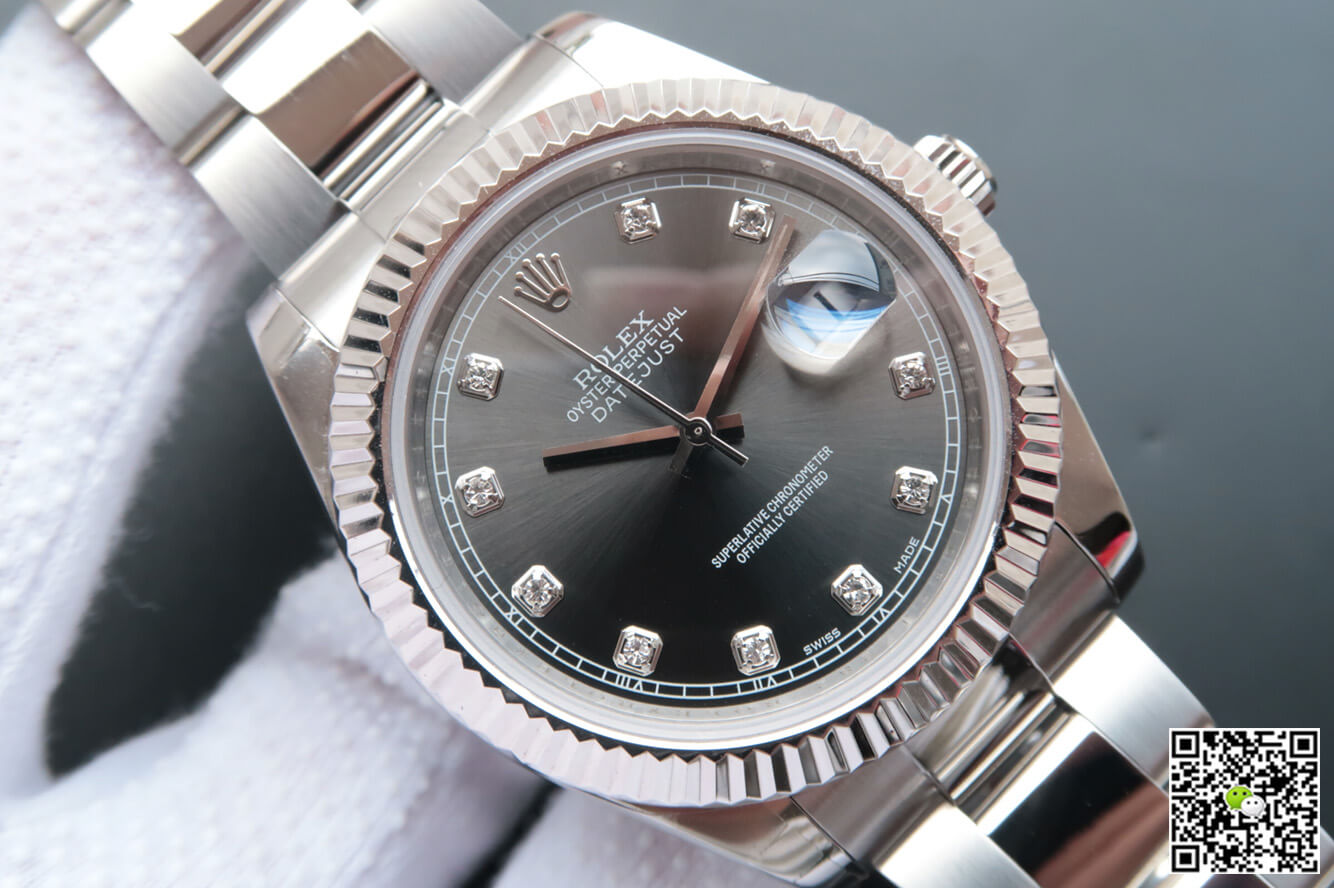 Replica Rolex Datejust M126334-0005 1:1 Best Edition Diamond-Studded Dial - DEEPREPS