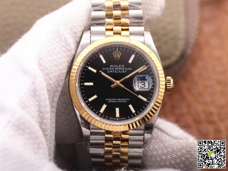 Replica Rolex Datejust 126233 1:1 Best Edition Black Dial Swiss ETA3235 - DEEPREPS