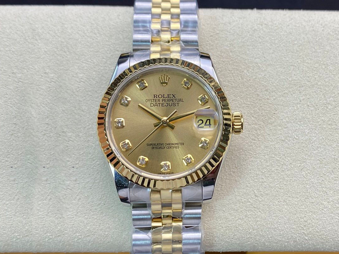 Replica Rolex Datejust M278273-0026 31MM 1:1 Best Edition Champagne Dial - DEEPREPS