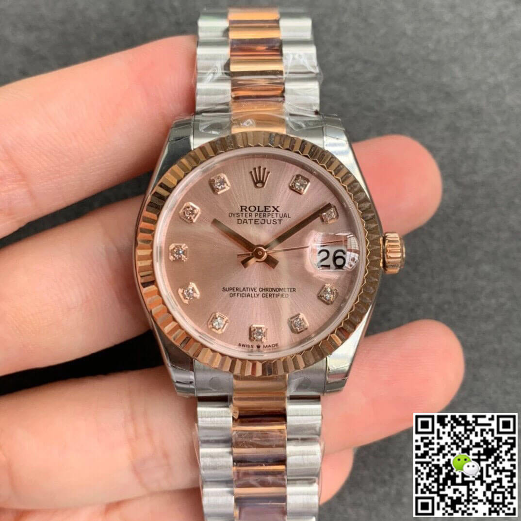 Replica Rolex Datejust M278271-0023 1:1 Best Edition Rose Gold Dial - DEEPREPS