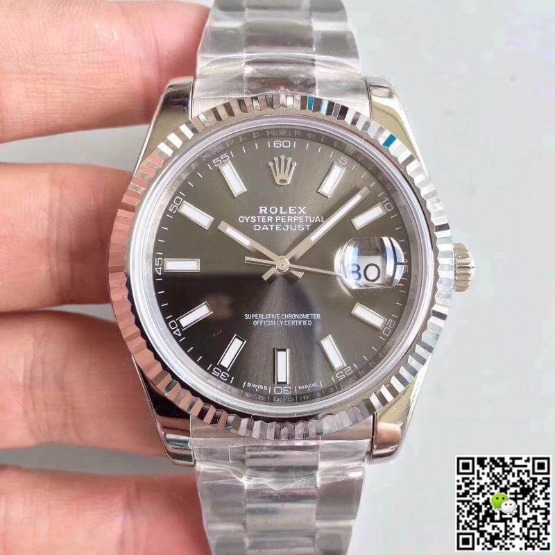 Rolex Dupe Datejust II M126334-0014 1:1 Best Edition Swiss ETA3235 Dark Rhodium Dial - DEEPREPS