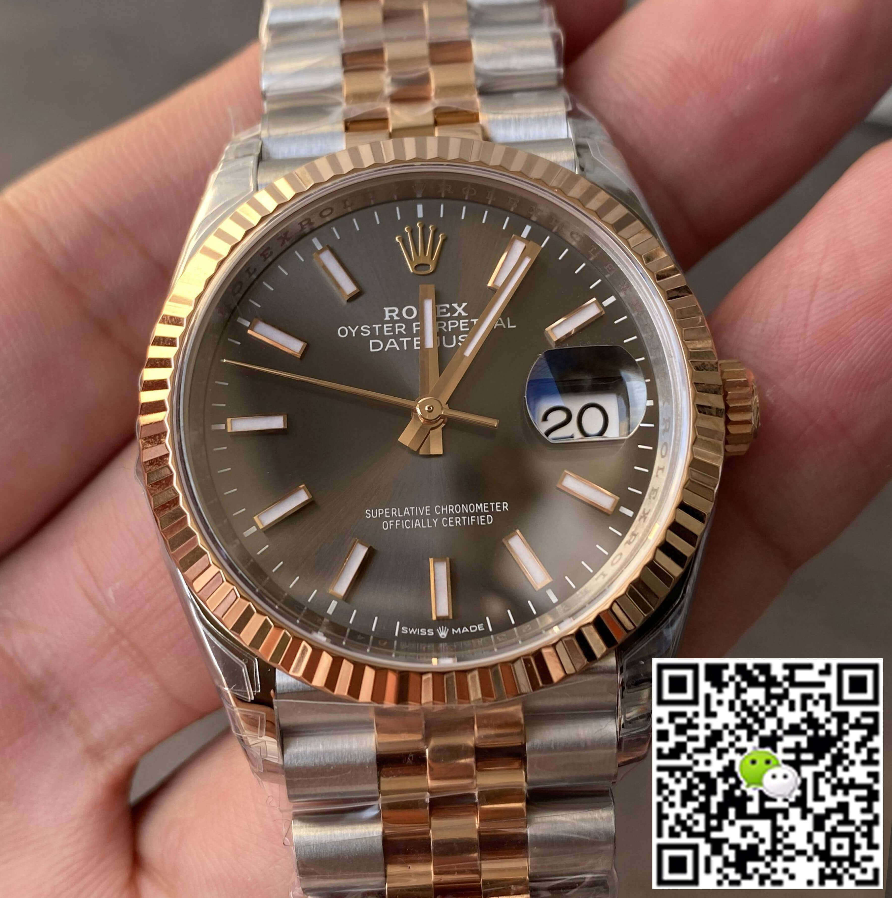 Replica Rolex Datejust M126231-0013 36MM 1:1 Best Edition Gray Dial - DEEPREPS