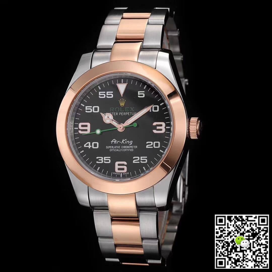 Replica Rolex Air-King 116900 1:1 Best Edition Rose Gold - DEEPREPS
