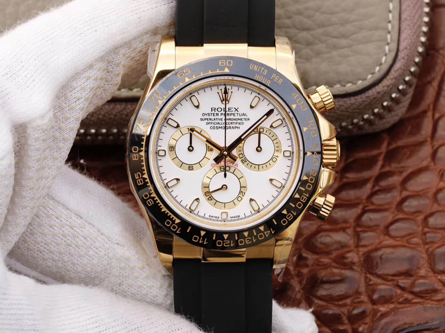 Replica Rolex Daytona Cosmograph M116518ln-0041 1:1 Best Edition Ceramic Bezel - DEEPREPS