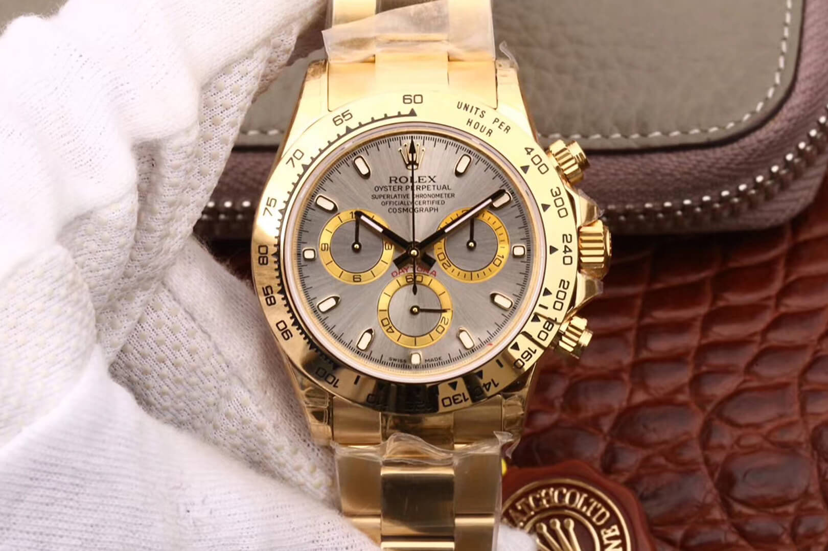 Replica Rolex Daytona Cosmograph 116508 1:1 Best Edition Gold - DEEPREPS