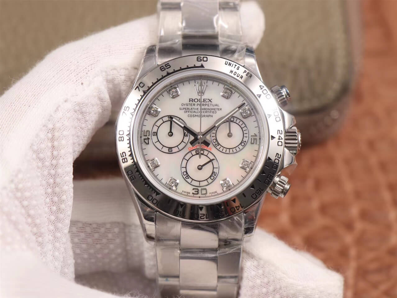 Replica Rolex Daytona Cosmograph 116520-78590 1:1 Best Edition Diamond Dial - DEEPREPS