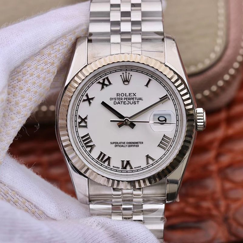 Replica Rolex Datejust 116234 36mm 1:1 Best Edition Swiss ETA3135 White Dial - DEEPREPS