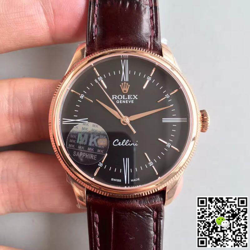 Replica Rolex Cellini 50505 1:1 Best Edition Black Dial - DEEPREPS