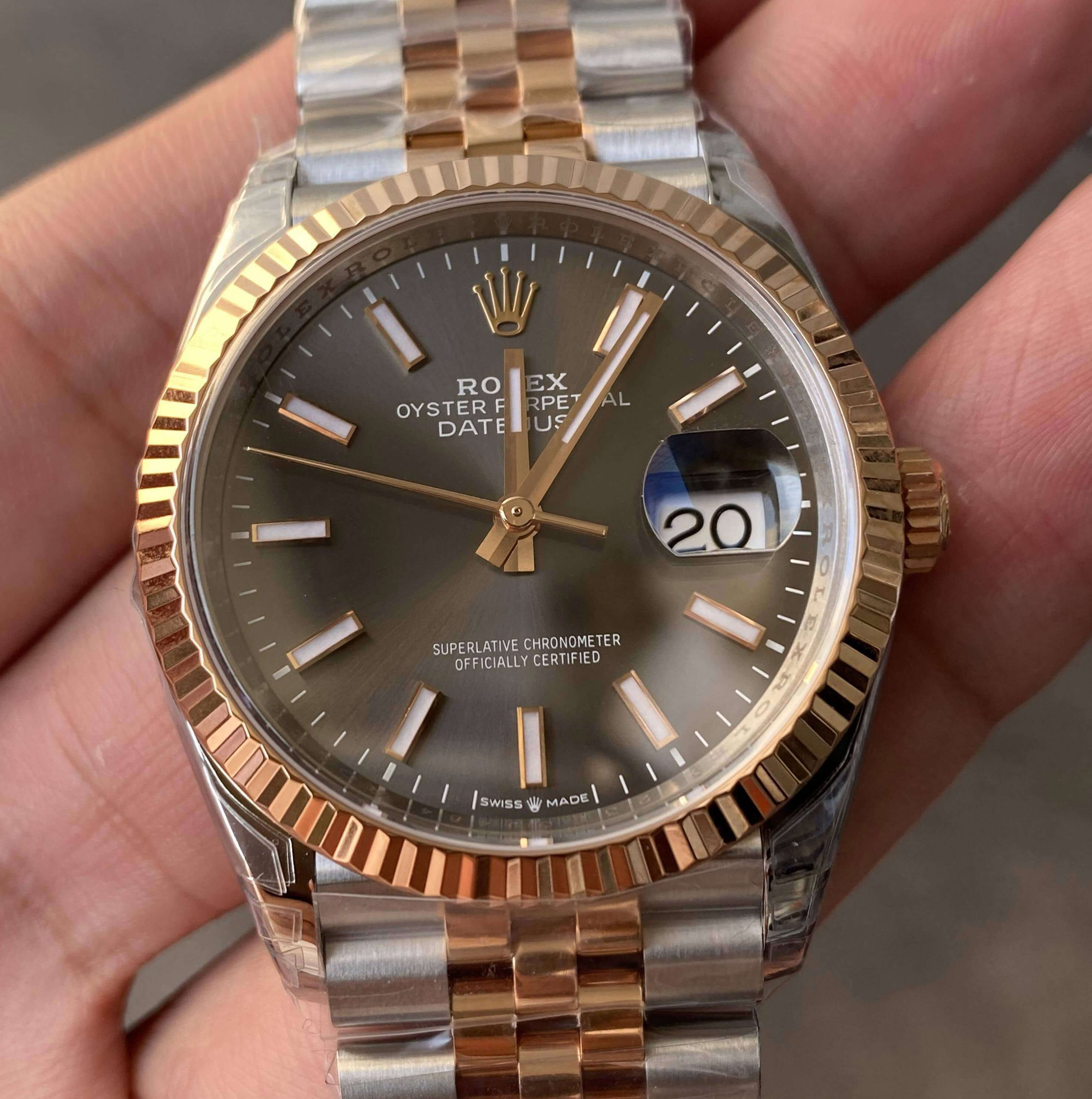 Replica Rolex Datejust M126231-0013 36MM 1:1 Best Edition Gray Dial - DEEPREPS
