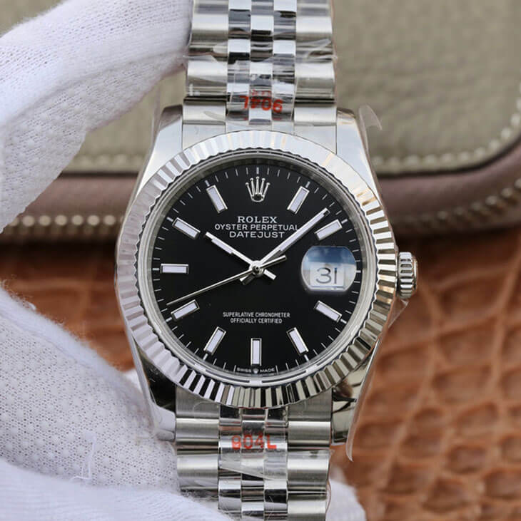 Replica Rolex Datejust M126234-0015 1:1 Best Edition Black Dial - DEEPREPS