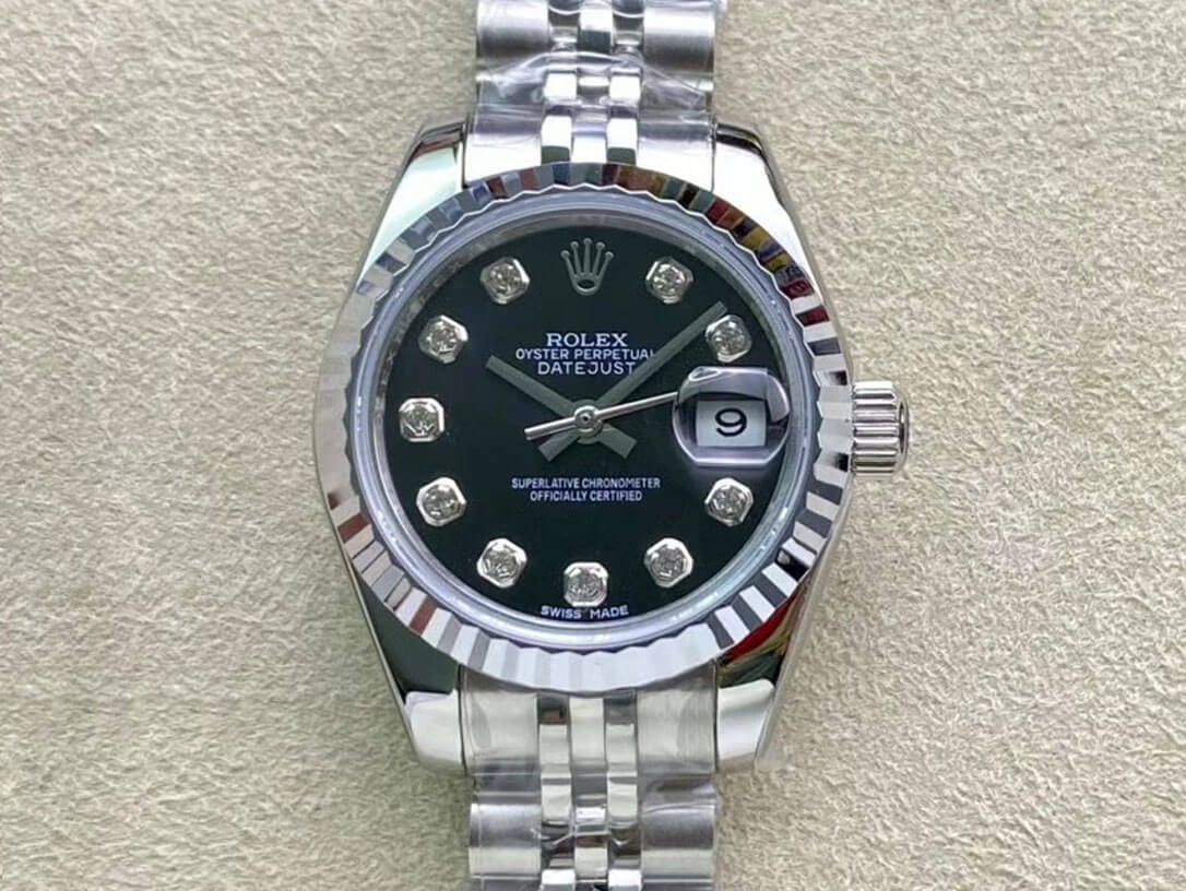 Replica Rolex Datejust 279174 28MM 1:1 Best Edition Black Dial - DEEPREPS