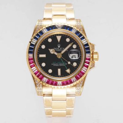 Replica Rolex GMT Master II 116758 SAru-78208 1:1 Best Edition Black Dial Swiss ETA2836 - DEEPREPS