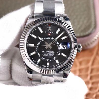 Replica Rolex Sky Dweller M326934-0005 1:1 Best Edition  Black Dial Swiss ETA9001 - DEEPREPS