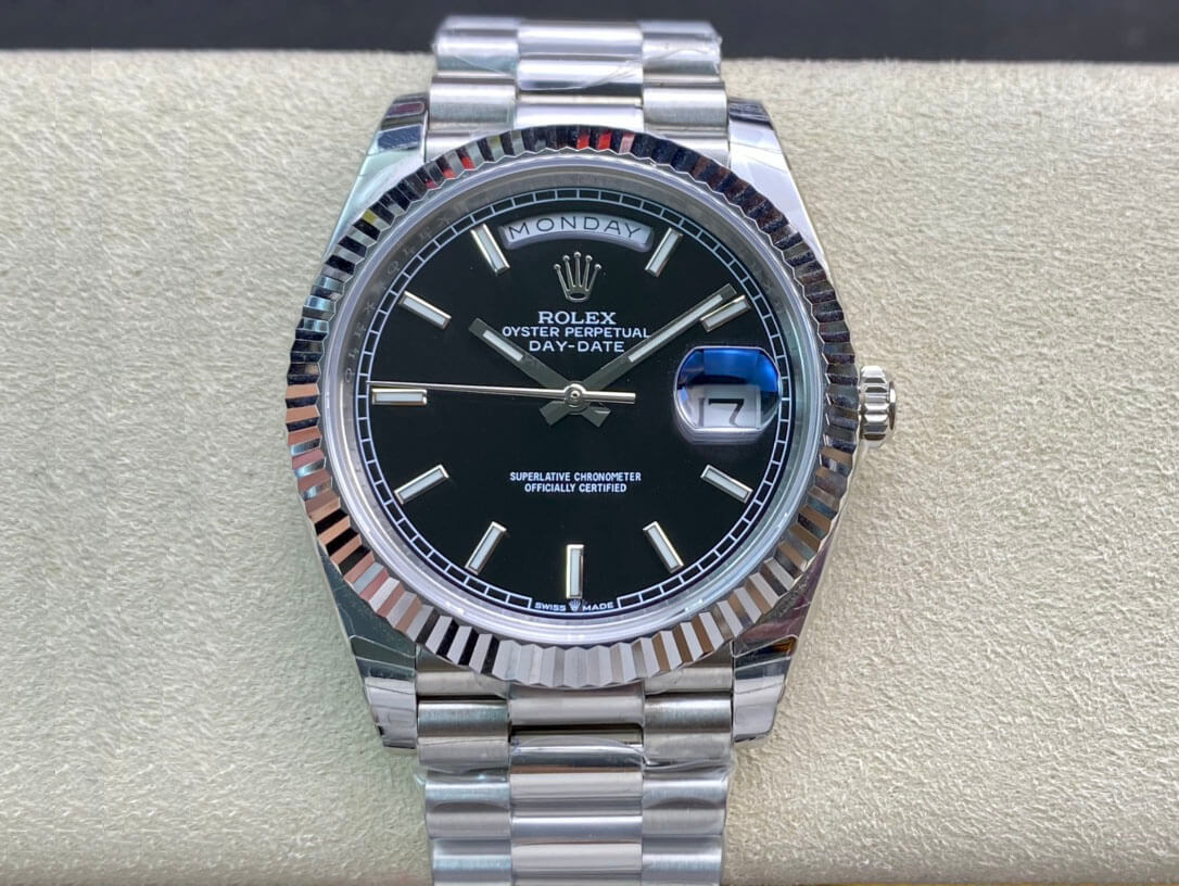 Replica Rolex Day Date M228236-0003 1:1 Best Edition Black Dial - DEEPREPS