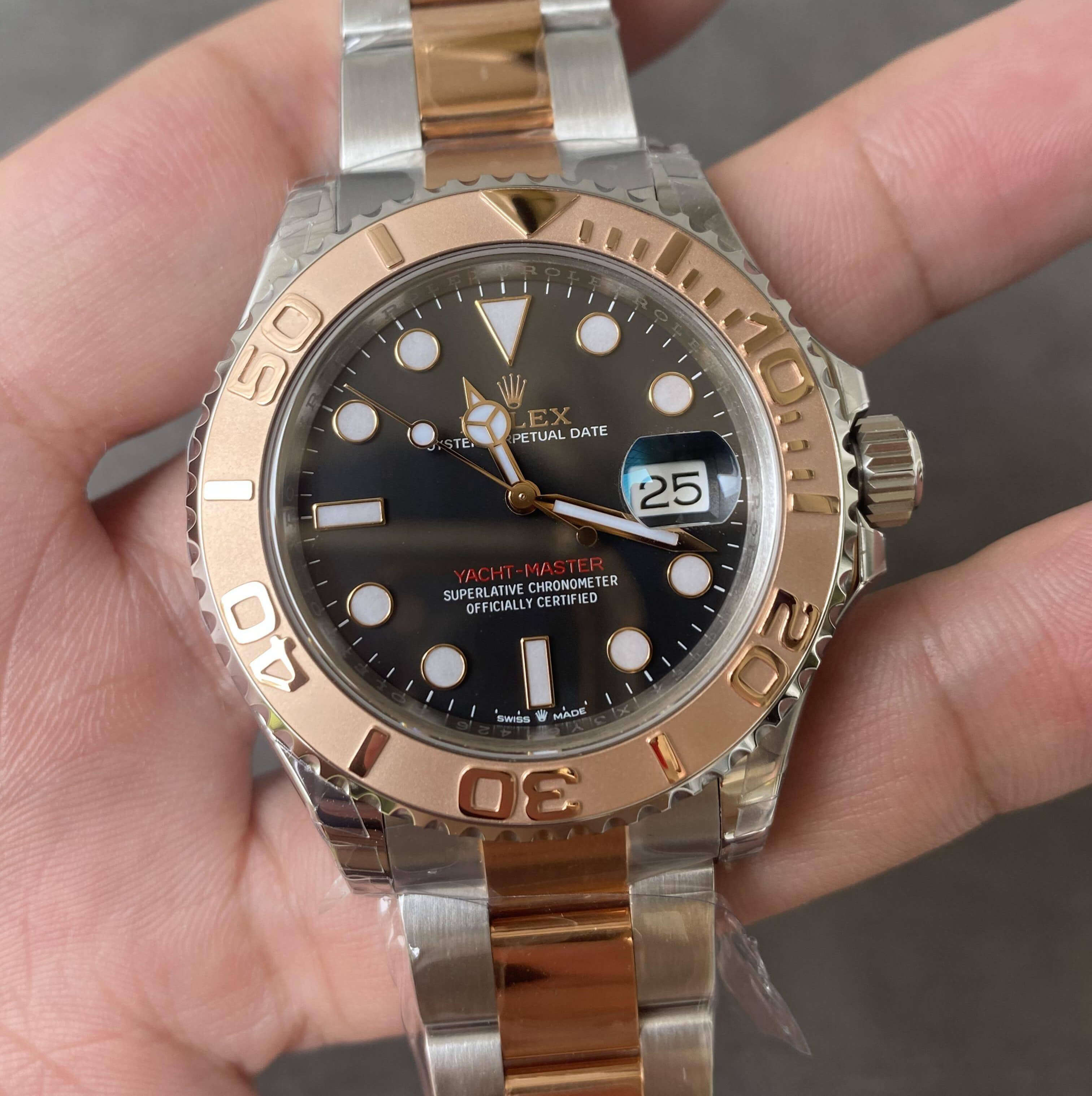Replica Rolex Yacht Master M126621-0002 1:1 Best Edition Rose Gold Bezel - DEEPREPS
