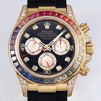 Replica Rolex Daytona 116598RBOW 1:1 Best Edition Yellow Gold Swiss ETA4130 - DEEPREPS