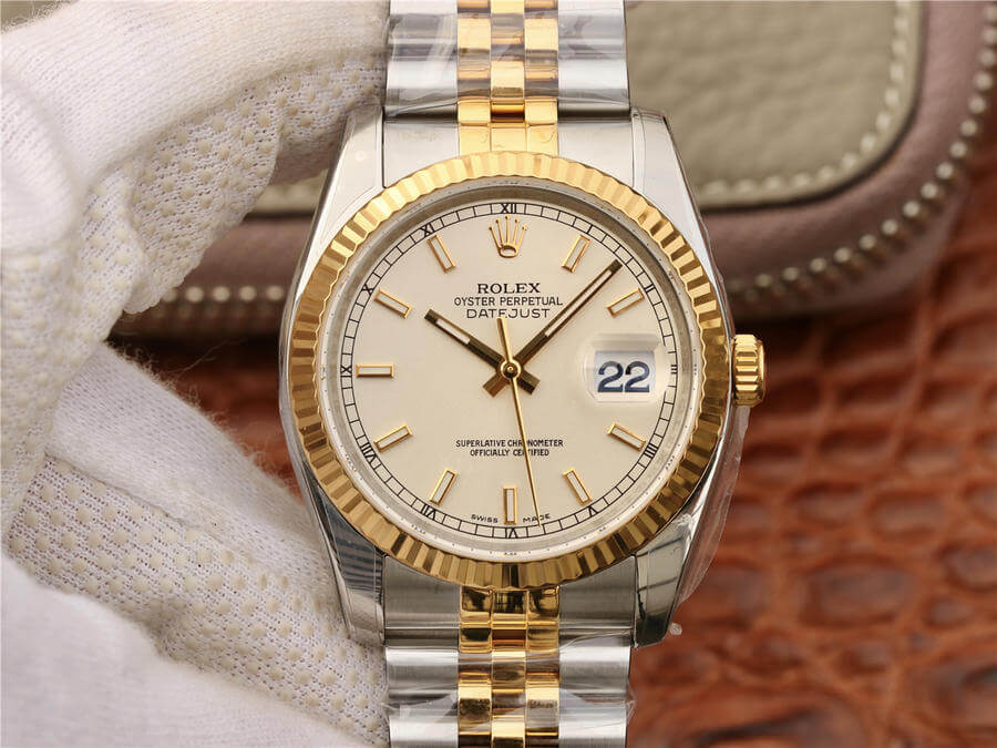 Replica Rolex Datejust 116233 1:1 Best Edition Yellow Gold - DEEPREPS
