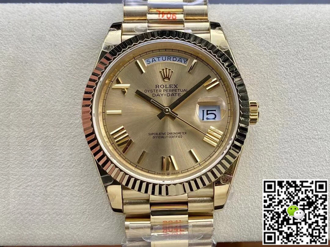 Replica Rolex Day Date M228238-0006 1:1 Best Edition Gold Dial - DEEPREPS