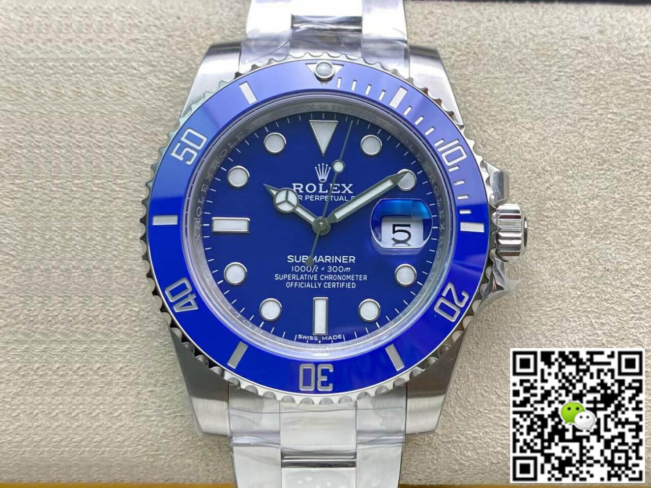Rolex Submariner Replica 116619LB-97209 1:1 Best Edition  Blue Dial - DEEPREPS