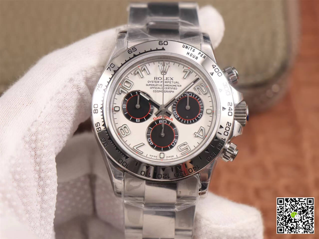 Replica Rolex Daytona Cosmograph 116509 1:1 Best Edition 18K White Gold - DEEPREPS