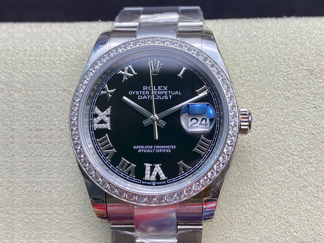 Replica Rolex Datejust 36MM 1:1 Best Edition Black Dial - DEEPREPS