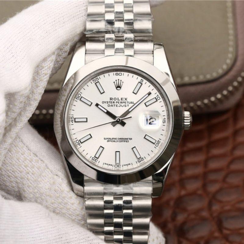 Rolex Dupe Datejust 116200 Mechanical Watches 1:1 Best Edition Swiss ETA2836 Silver Dial - DEEPREPS