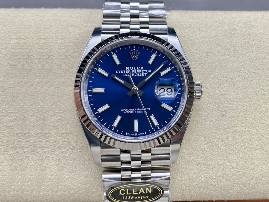 Replica Rolex Datejust M126234-0017 36MM 1:1 Best Edition Blue Dial - DEEPREPS