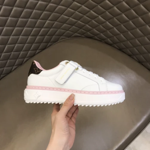 LOUIS VUITTON TIME OUT SNEAKER IN WHITE AND PINK – LSVT364 - DEEPREPS