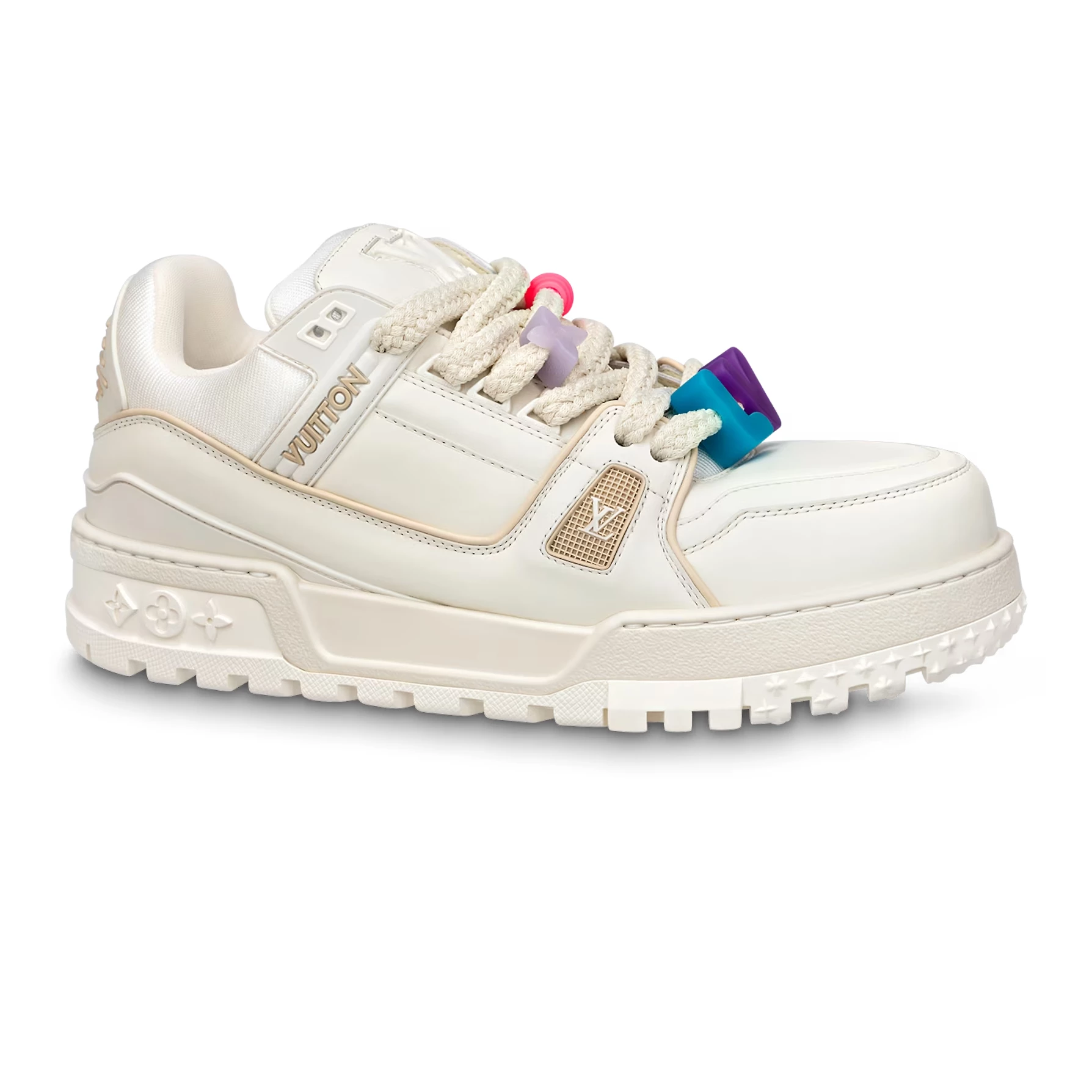 LOUIS VUITTON LV TRAINER MAXI SNEAKERS IN WHITE – LSVT335 - DEEPREPS