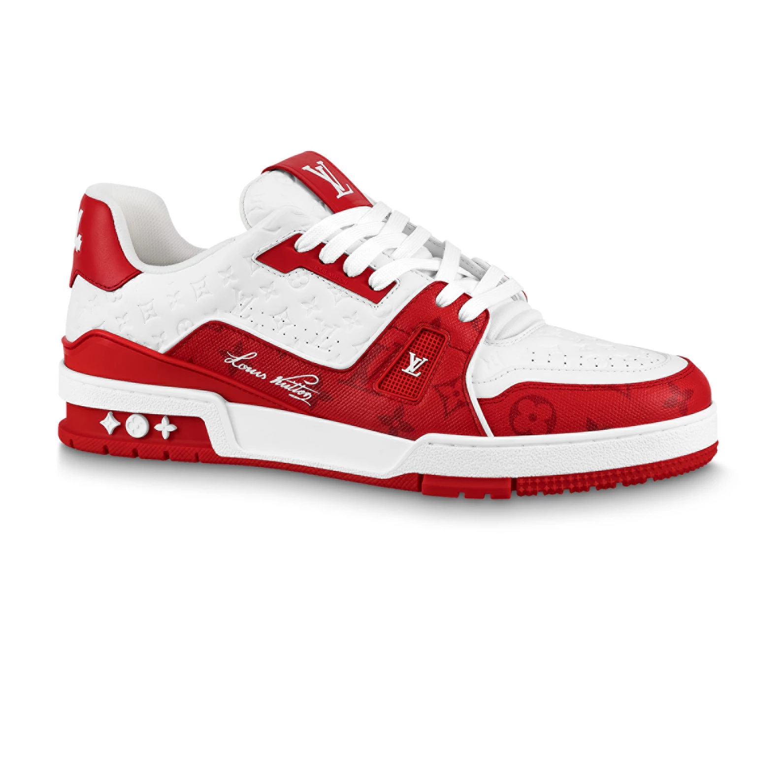 LOUIS VUITTON TRAINE SNEAKERS IN RED – LSVT381 - DEEPREPS