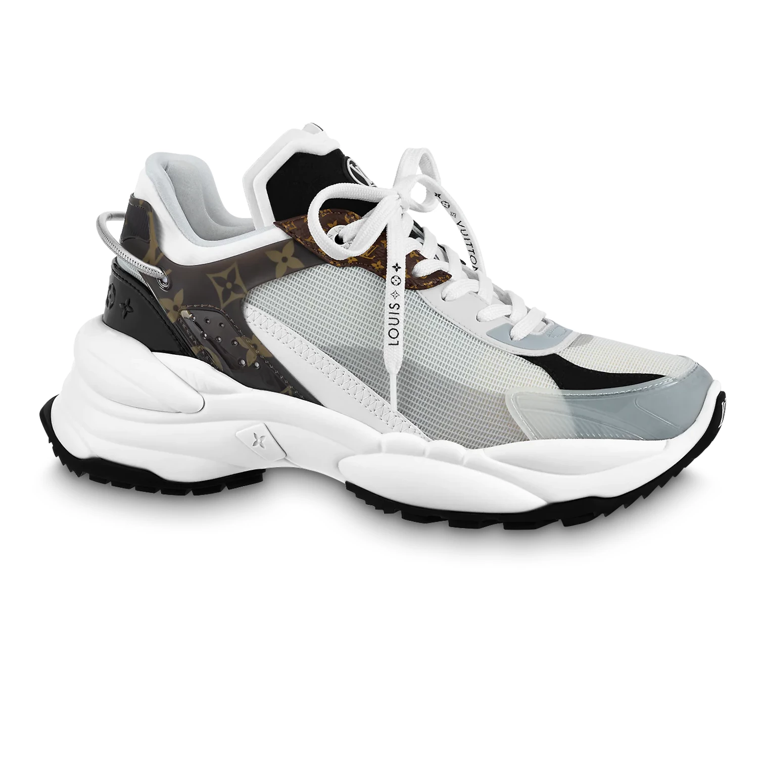 LOUIS VUITTON RUN 55 SNEAKERS IN WHITE – LSVT362 - DEEPREPS