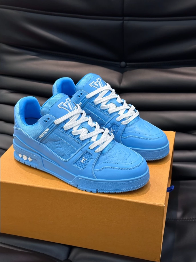 LOUIS VUITTON TRAINER SNEAKERS IN BLUE – LSVT339 - DEEPREPS