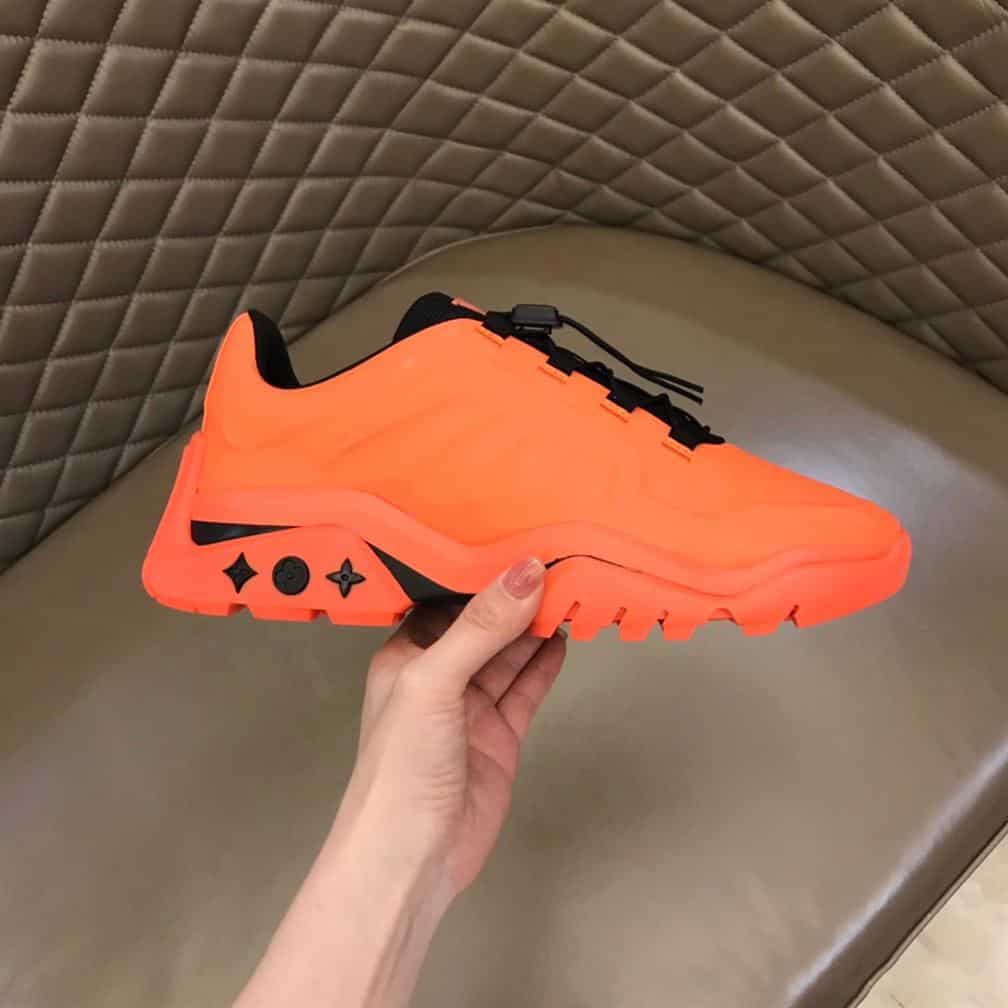 Louis Vuitton Millenium Sneakers In Orange   LV272 - DEEPREPS