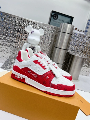 LOUIS VUITTON TRAINE SNEAKERS IN RED – LSVT381 - DEEPREPS