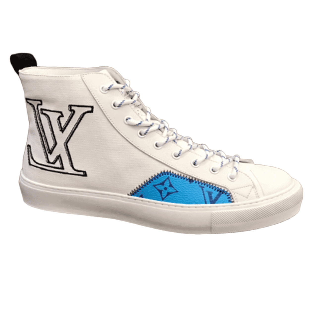 LOUIS VUITTON TATTOO HIGH TOP WHITE SNEAKER   LV76 - DEEPREPS