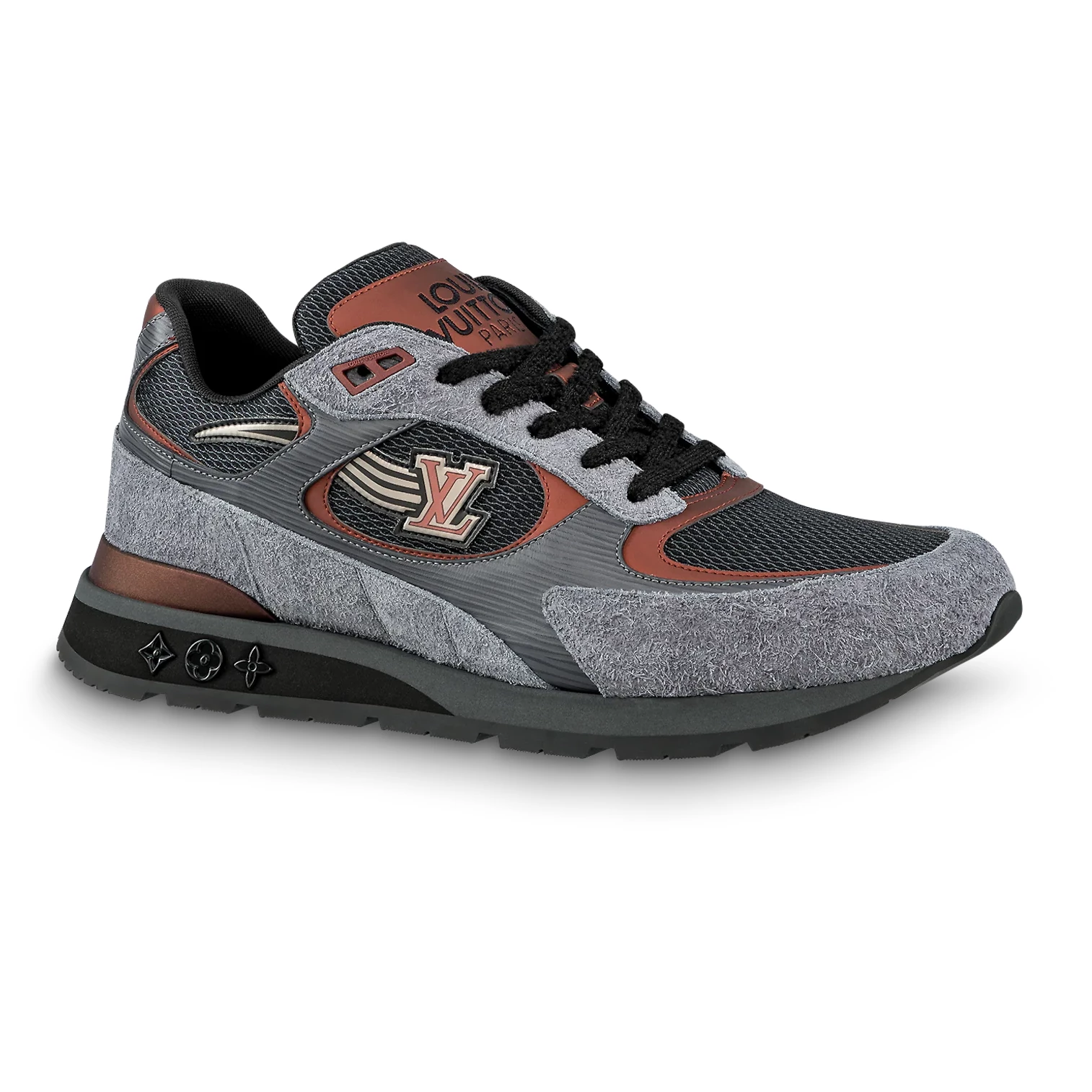 LOUIS VUITTON RUN AWAY SNEAKERS IN GREY AND BLACK  – LSVT359 - DEEPREPS