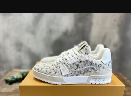 LOUIS VUITTON LV TRAINER SNEAKERS IN BEIGE – LSVT345 - DEEPREPS