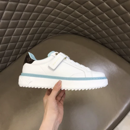 LOUIS VUITTON TIME OUT SNEAKER IN WHITE AND BLUE – LSVT365 - DEEPREPS