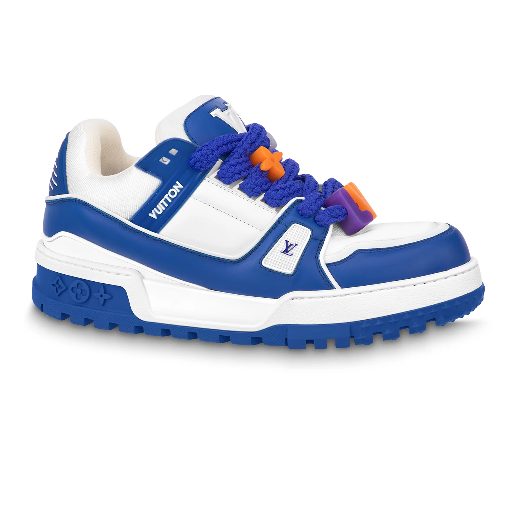 LOUIS VUITTON LV TRAINER MAXI SNEAKERS IN BLUE AND WHITE – LSVT336 - DEEPREPS