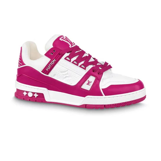 LOUIS VUITTON TRAINER SNEAKERS IN WHITE FUCHSIA – LSVT378 - DEEPREPS