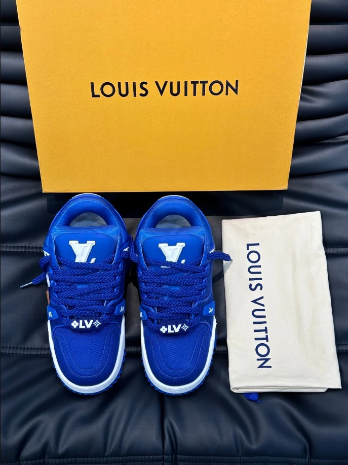 LOUIS VUITTON LV TRAINER MAXI SNEAKERS IN BLUE – LSVT331 - DEEPREPS