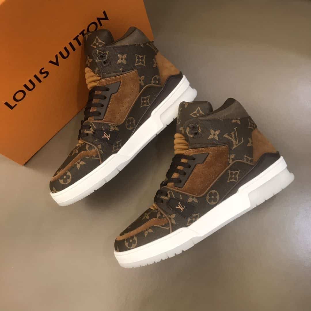 LOUIS VUITTON HIGH TOP TRAINER SNEAKER   LV101 - DEEPREPS